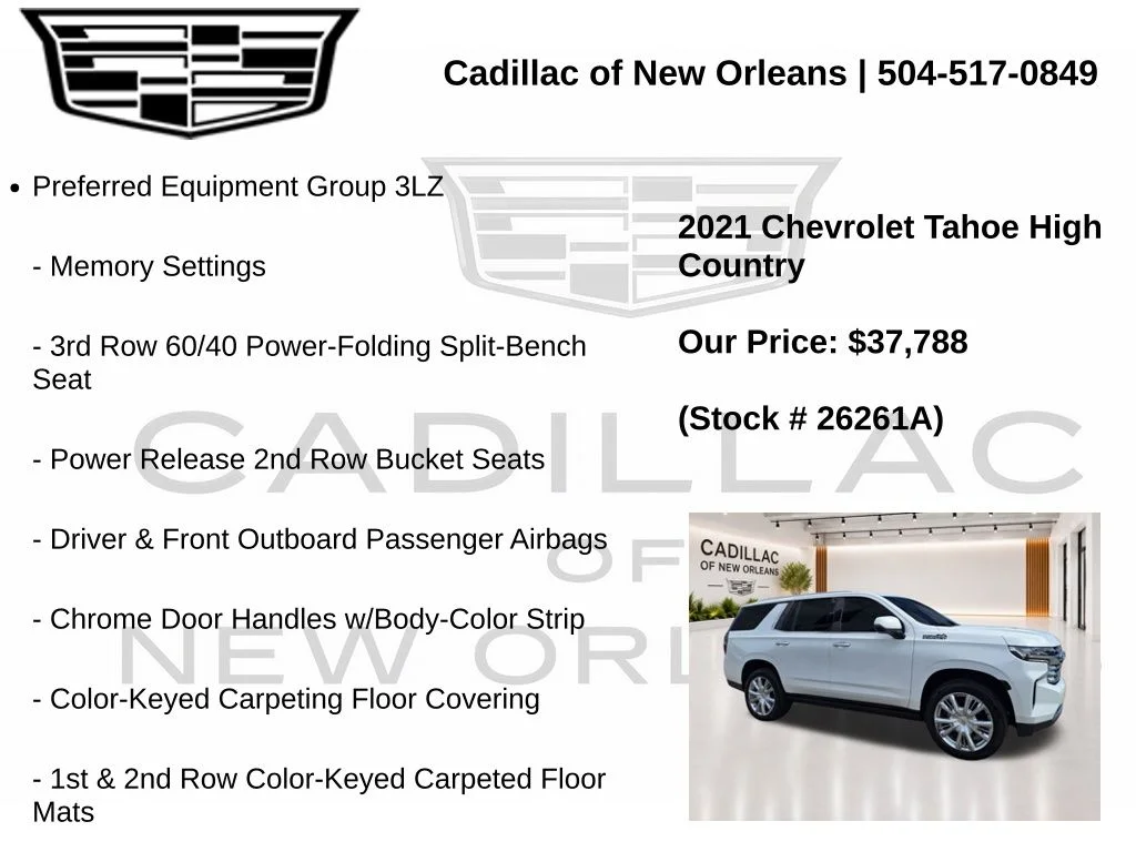 Used 2021 White Chevrolet High Country image 7