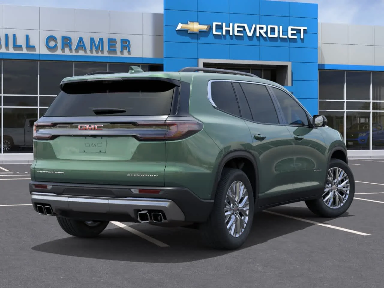 New 2027 Trailstone Green Metallic GMC Elevation image 4