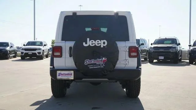 New 2026 Bright White Clear-Coat Exterior Paint Jeep Sport S image 8