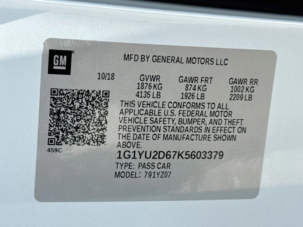 Used 2019 White Chevrolet Z06 image 39