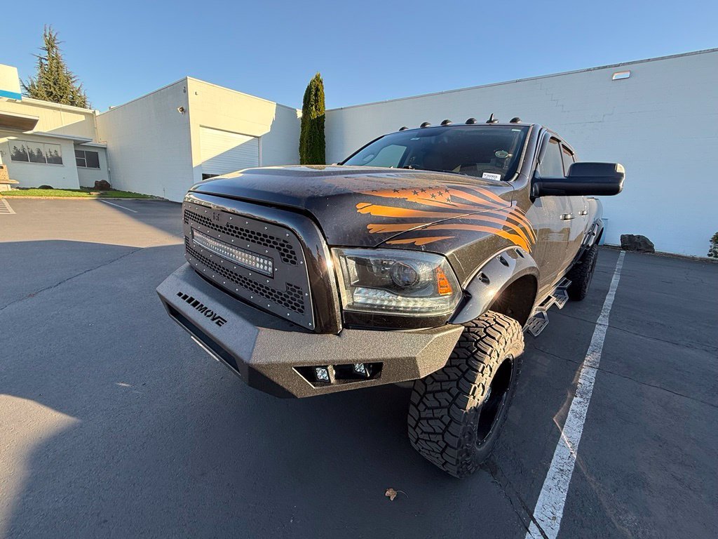 Used 2015 Brilliant Black Crystal Pearlcoat Ram Laramie image 3