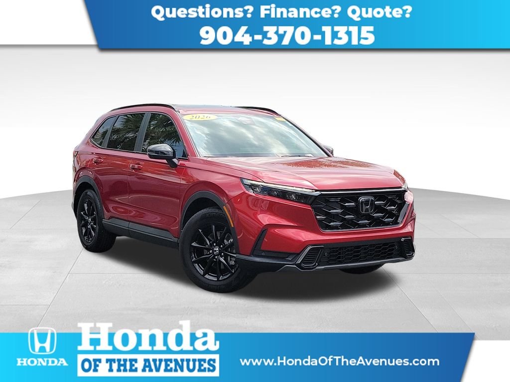 Certified Used 2026 Radiant Red Metallic Honda 2WD Sport-L Hybrid image 1