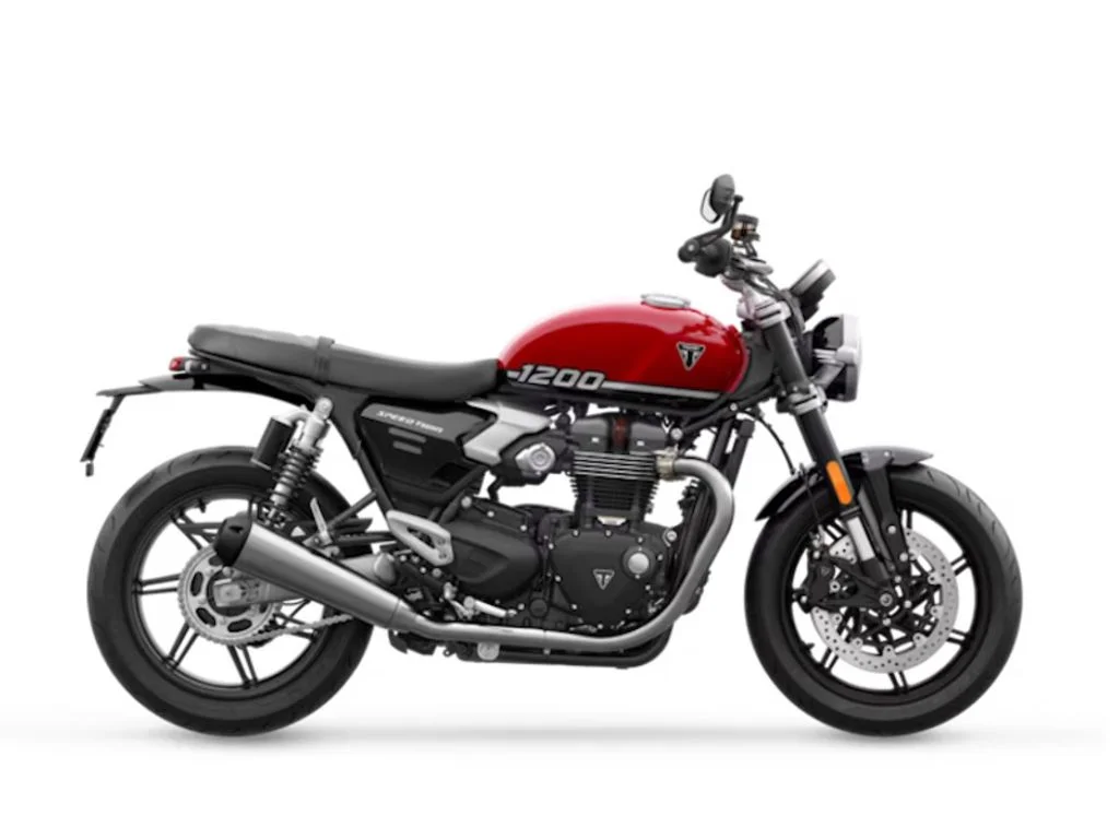 New 2025 Triumph Speed Twin 1200 Carnival Red/Sapphire Black
