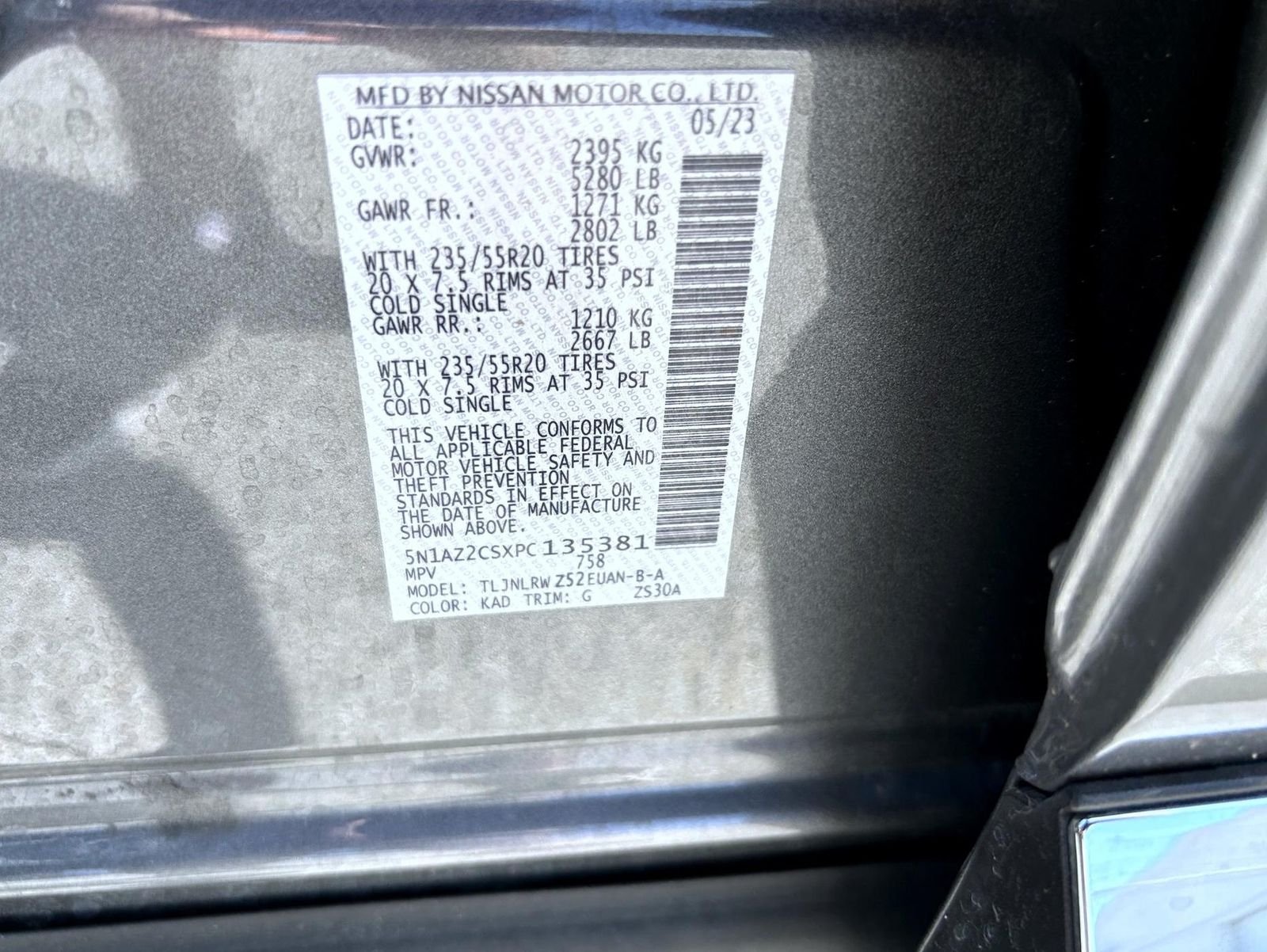 Used 2023 Gray Nissan SL image 25