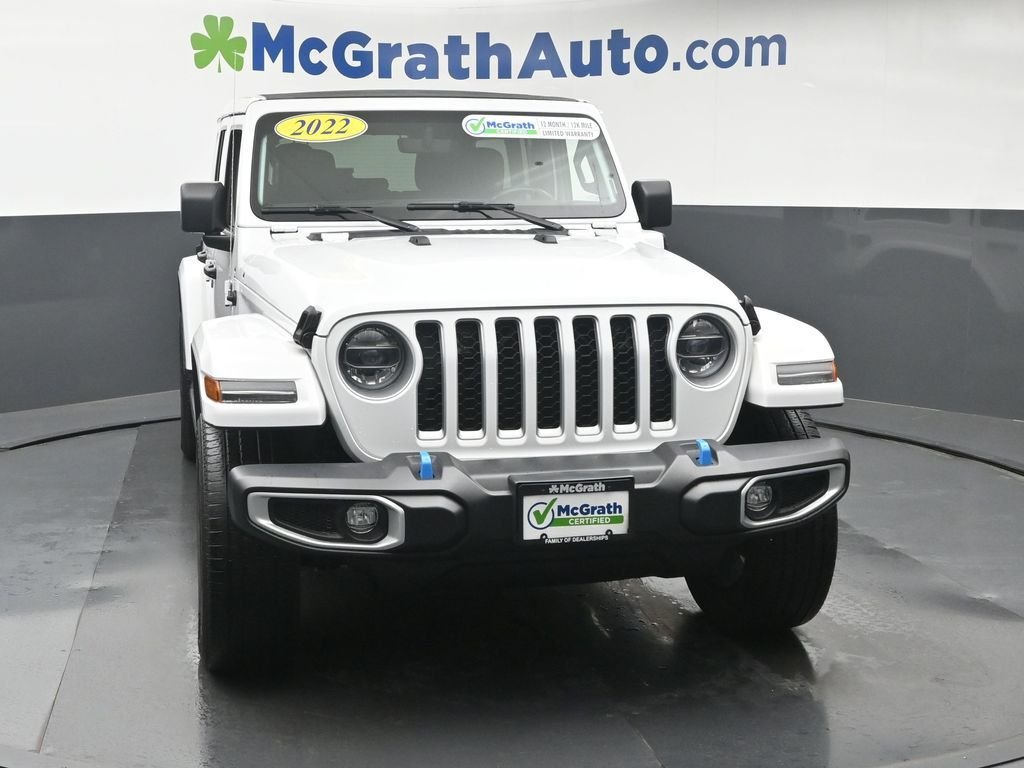 Used 2022 White Jeep Unlimited Sahara 4xe image 6