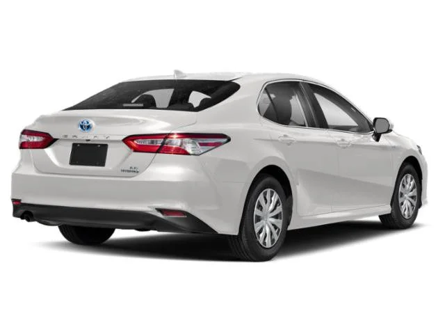 Used 2019 Super White Toyota Hybrid LE image 2
