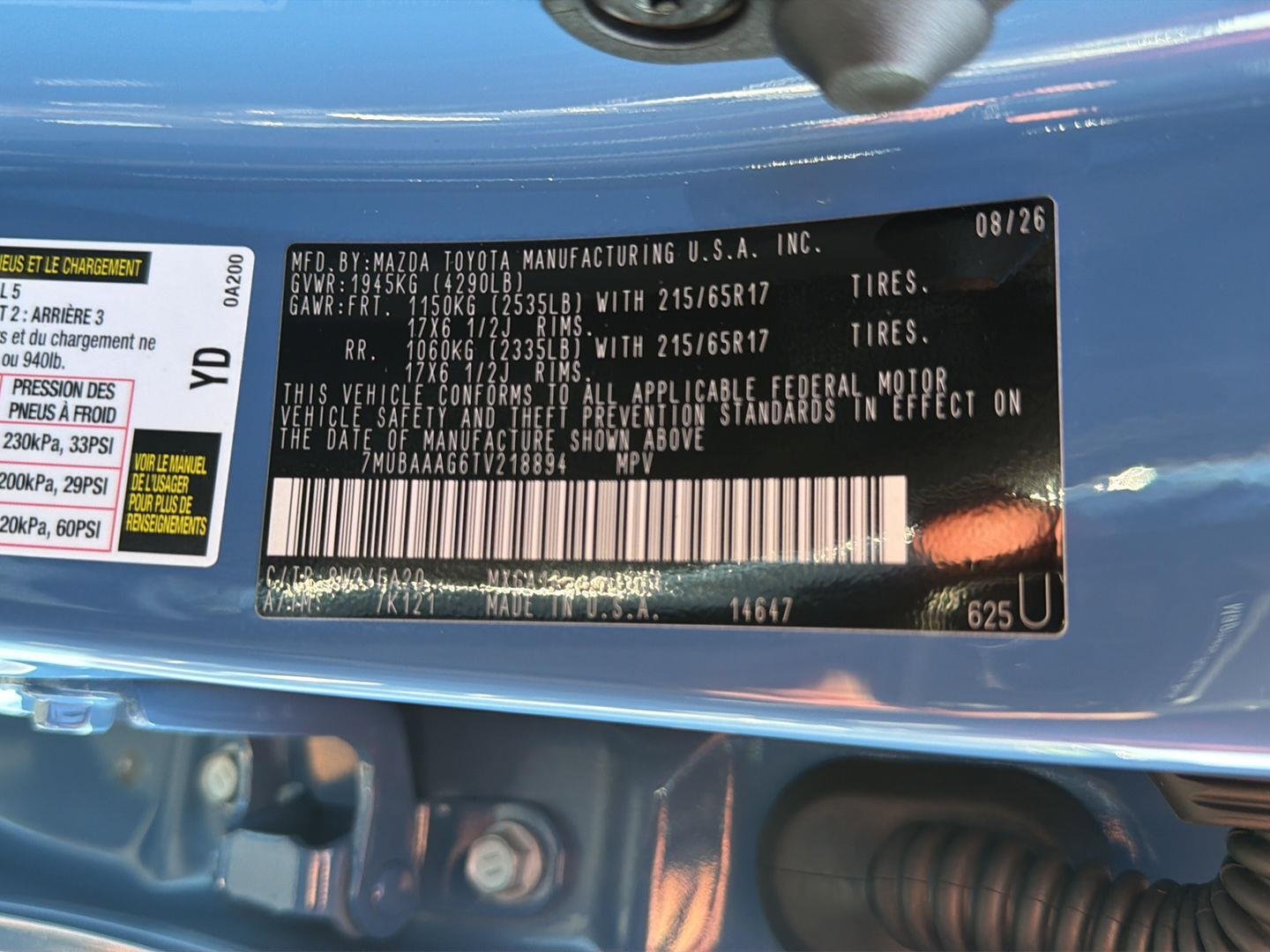 New 2026 Cavalry Blue Toyota LE image 34