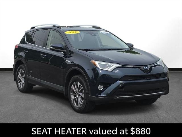 Certified Used 2018 GALACTIC AQUA Toyota Hybrid XLE image 3