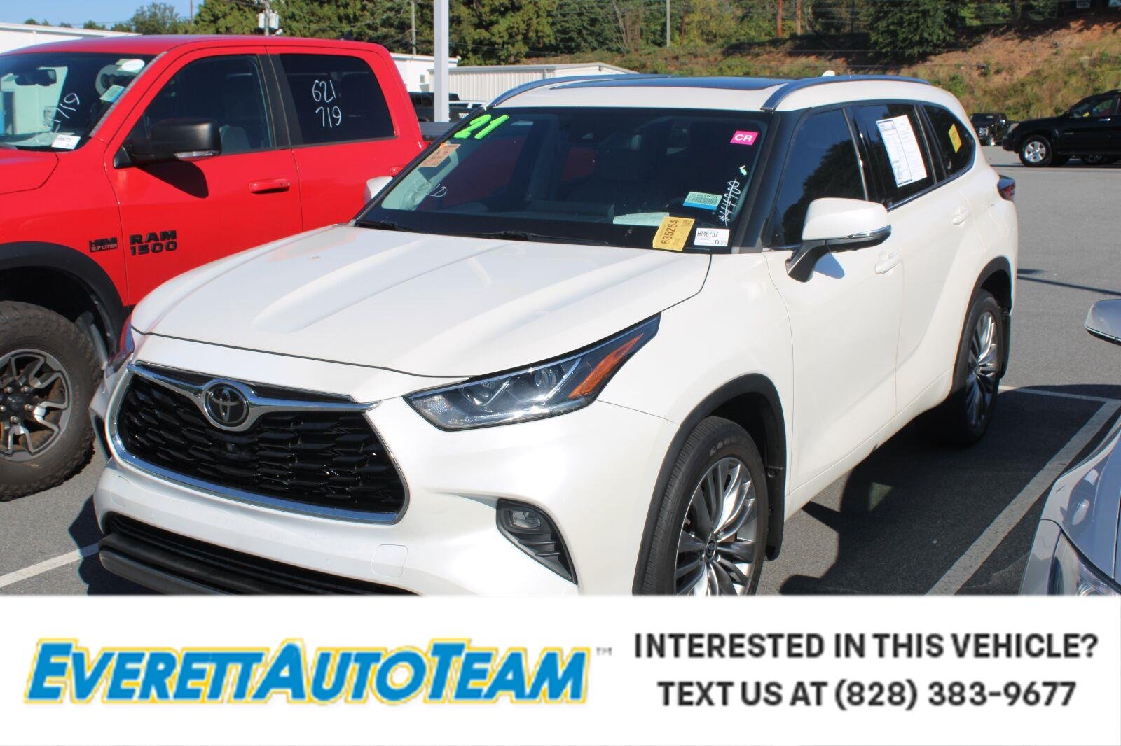 Used 2021 Blizzard Pearl Toyota Platinum image 1