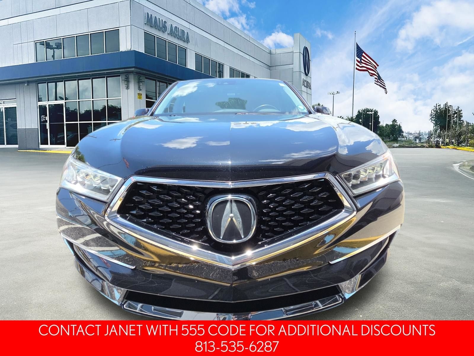 Used 2020 Black Acura Technology image 3