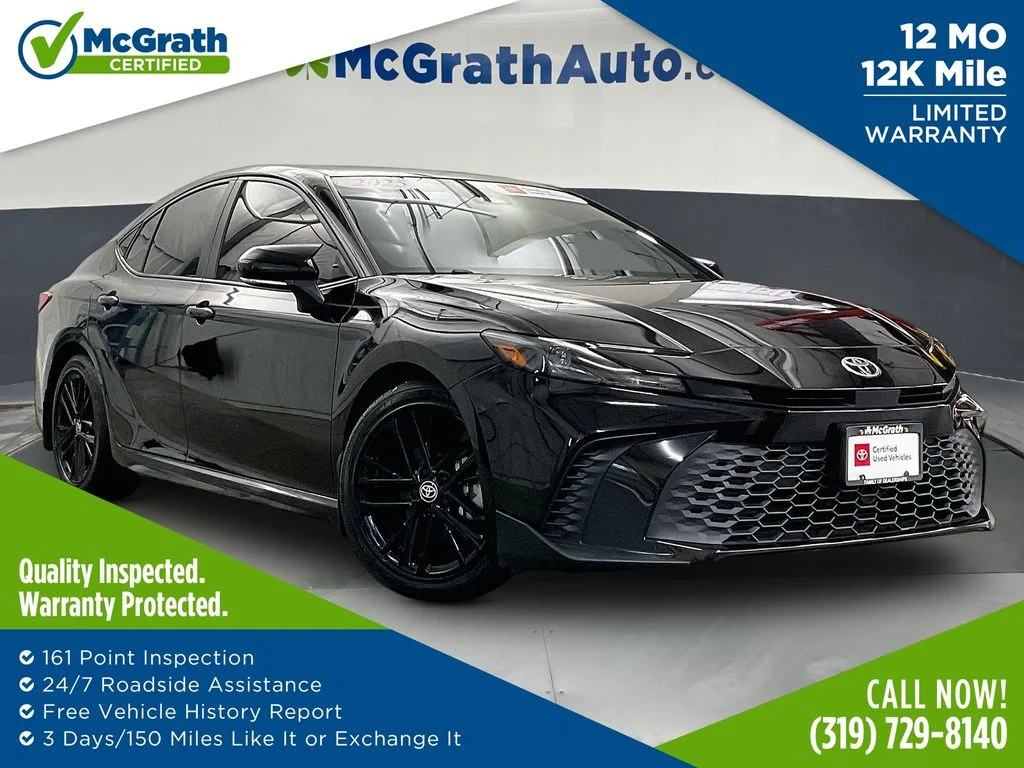 Used 2025 Black Toyota SE image 1
