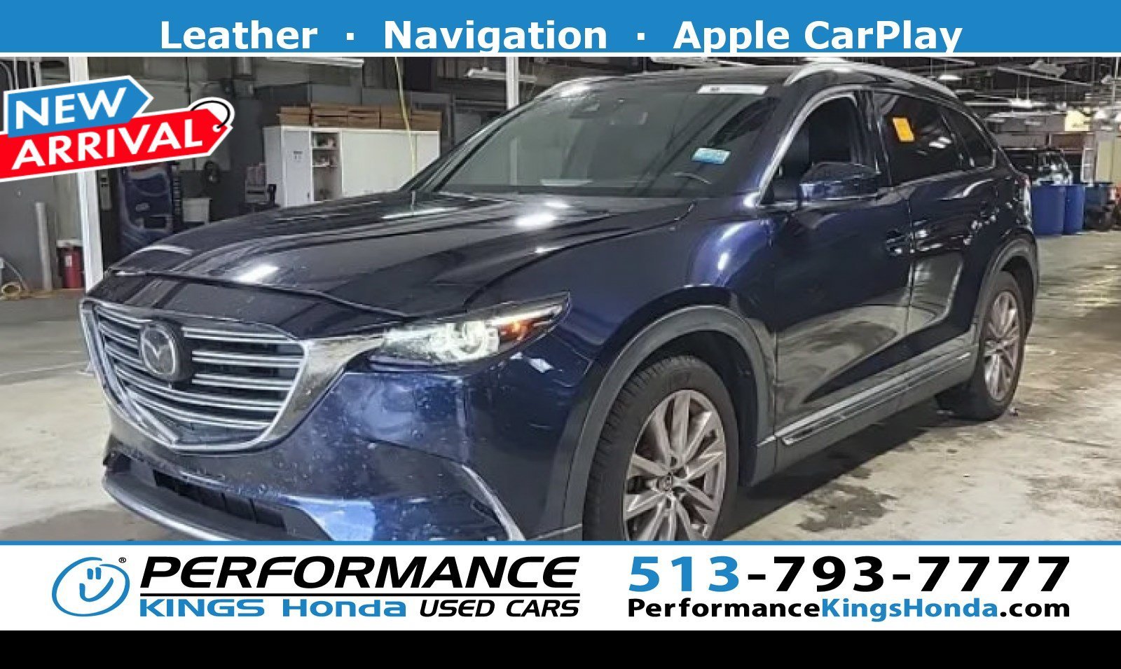 Used 2021 Deep Crystal Blue Mica Mazda Grand Touring image 1