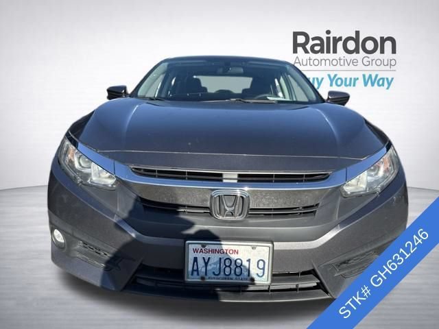 Used 2016 Honda Civic EX-T with VIN 2HGFC1F37GH631246 for sale in Arlington, WA