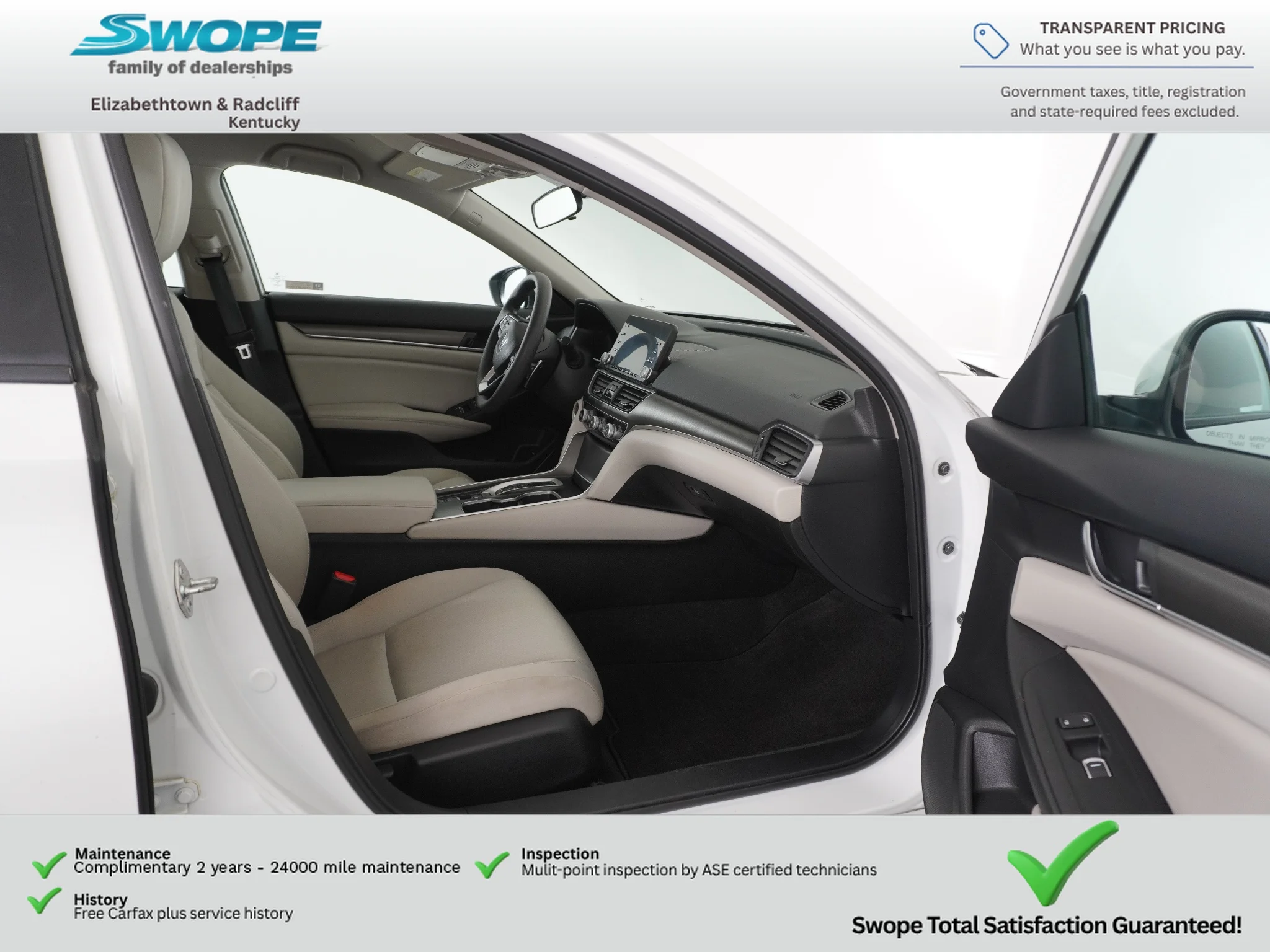 Used 2018 White Orchid Pearl Honda Base image 10