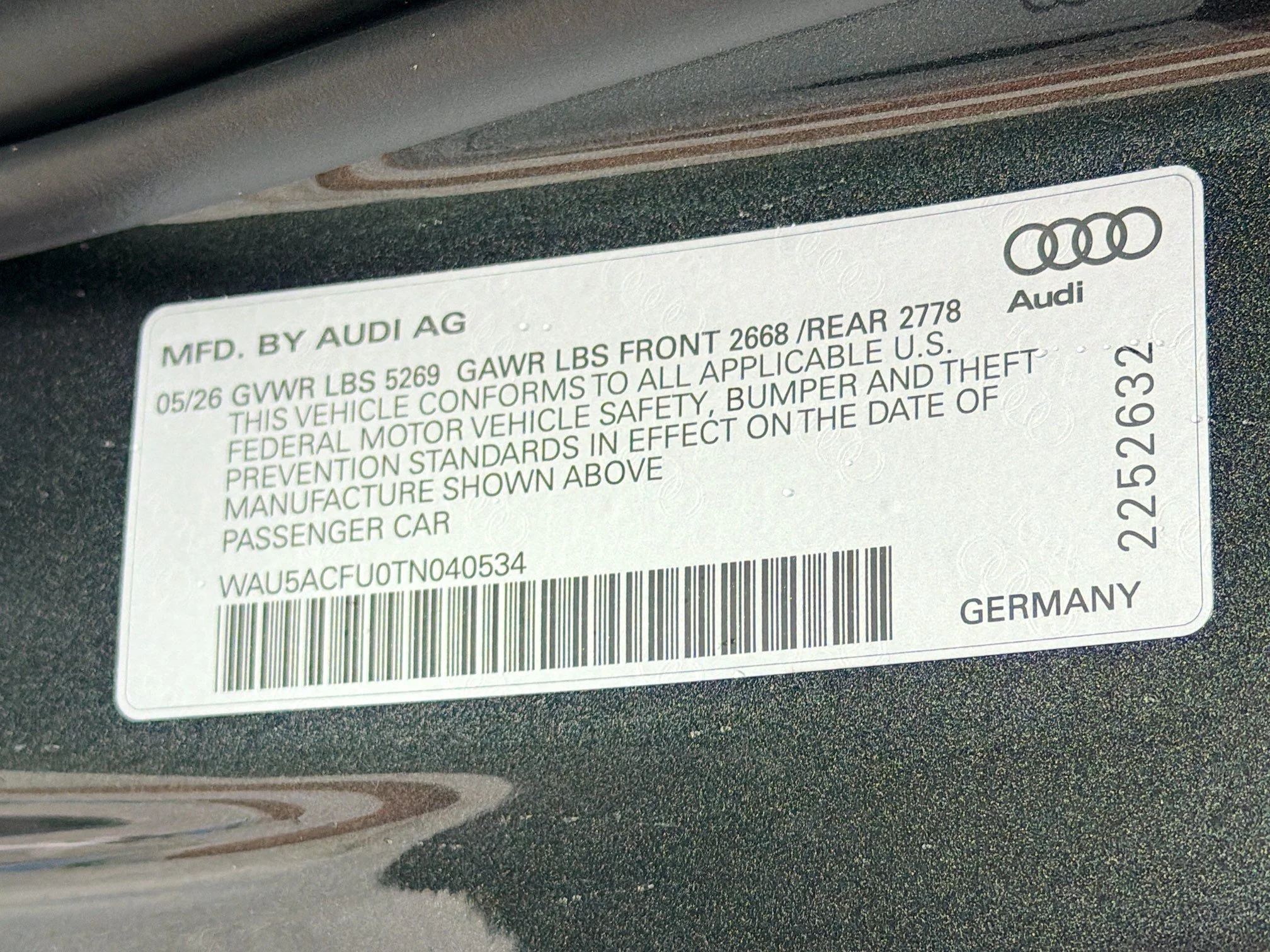 New 2026 Daytona Gray Pearl Effect Audi Premium Plus image 42