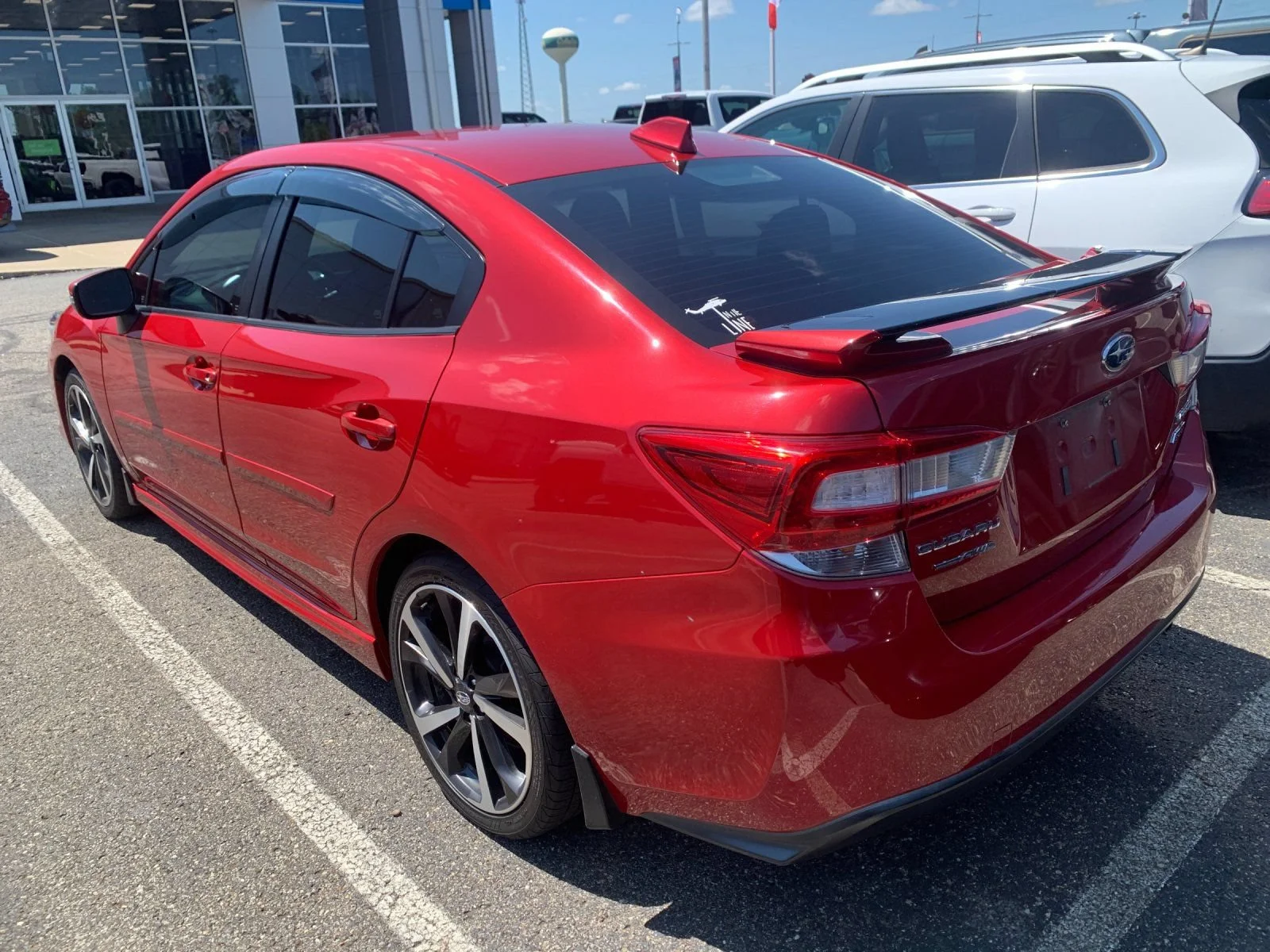 Used 2020 Red Subaru Sport Sedan image 3
