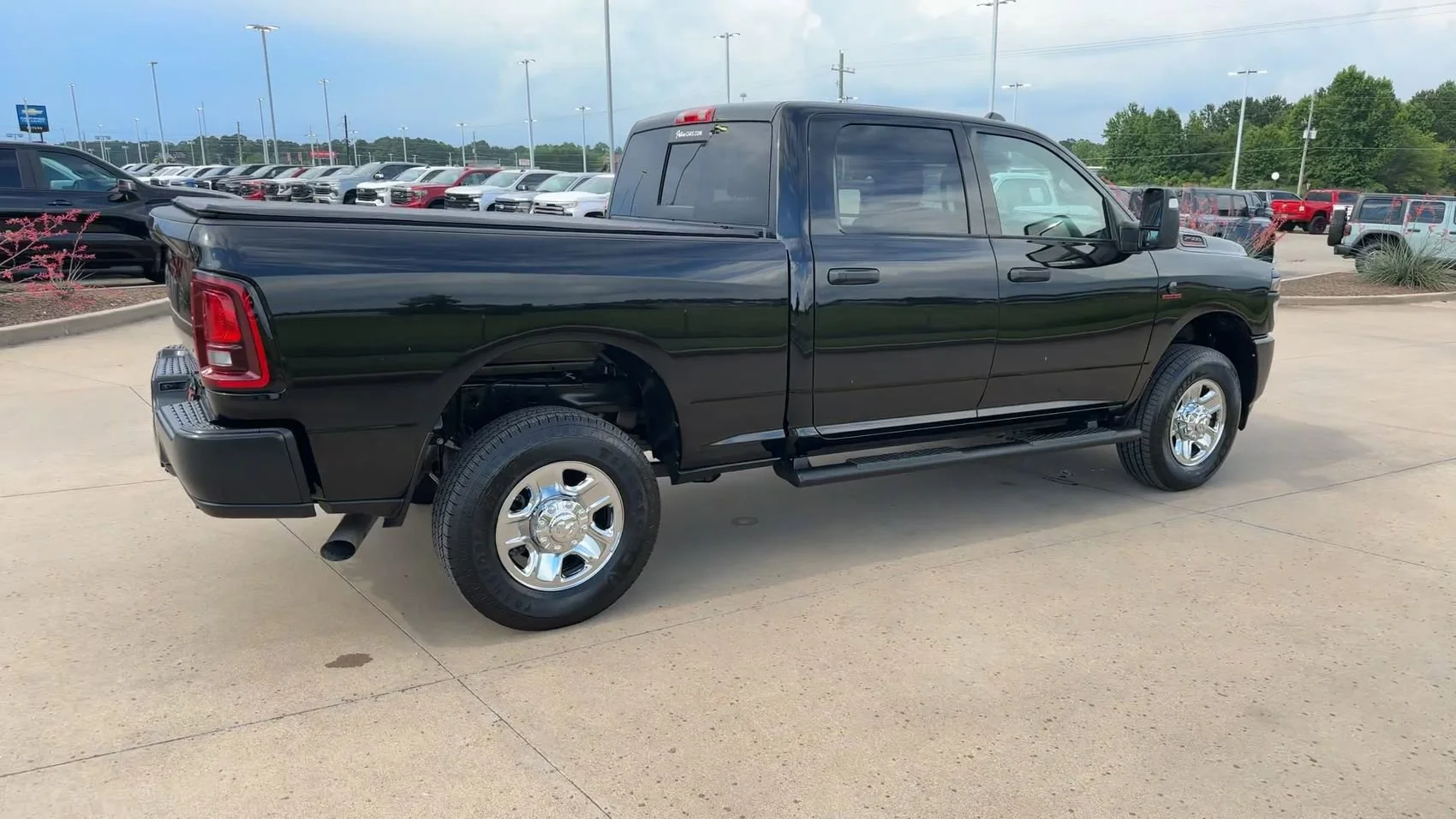 Used 2025 Diamond Black Crystal Pearlcoat Ram Tradesman image 9