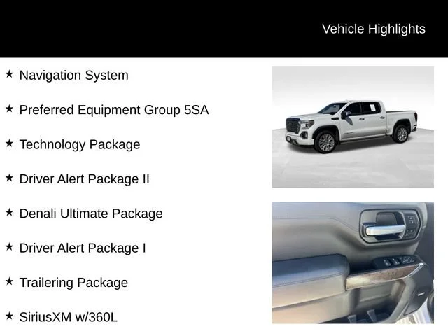 Certified Used 2021 WHITE FROST TRICOAT GMC Denali image 8