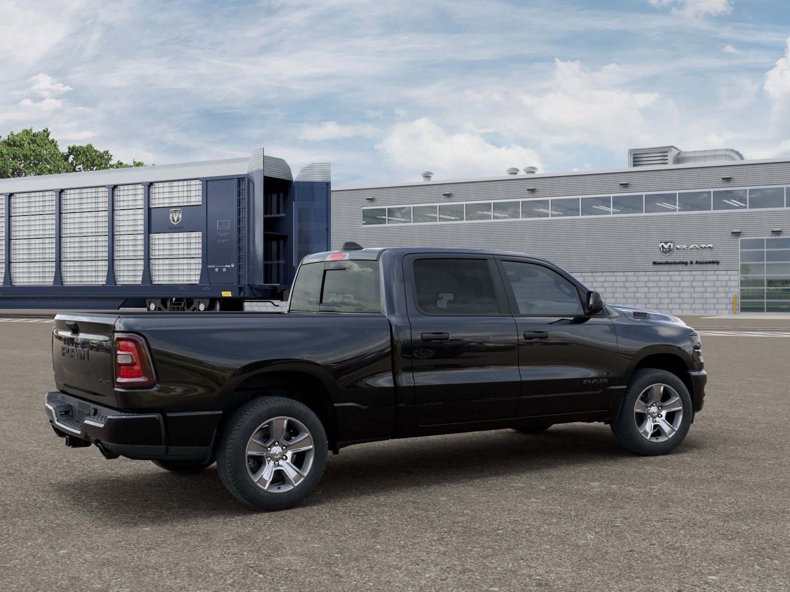 New 2026 Diamond Black Crystal Pearl-Coat Exterior Paint RAM  image 2