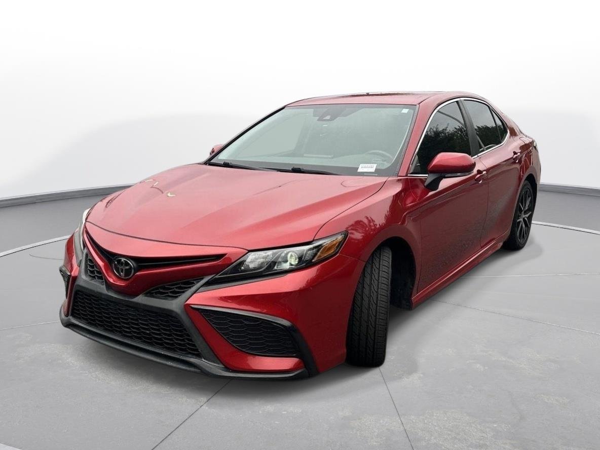 Certified Used 2022 Supersonic Red Toyota SE image 2