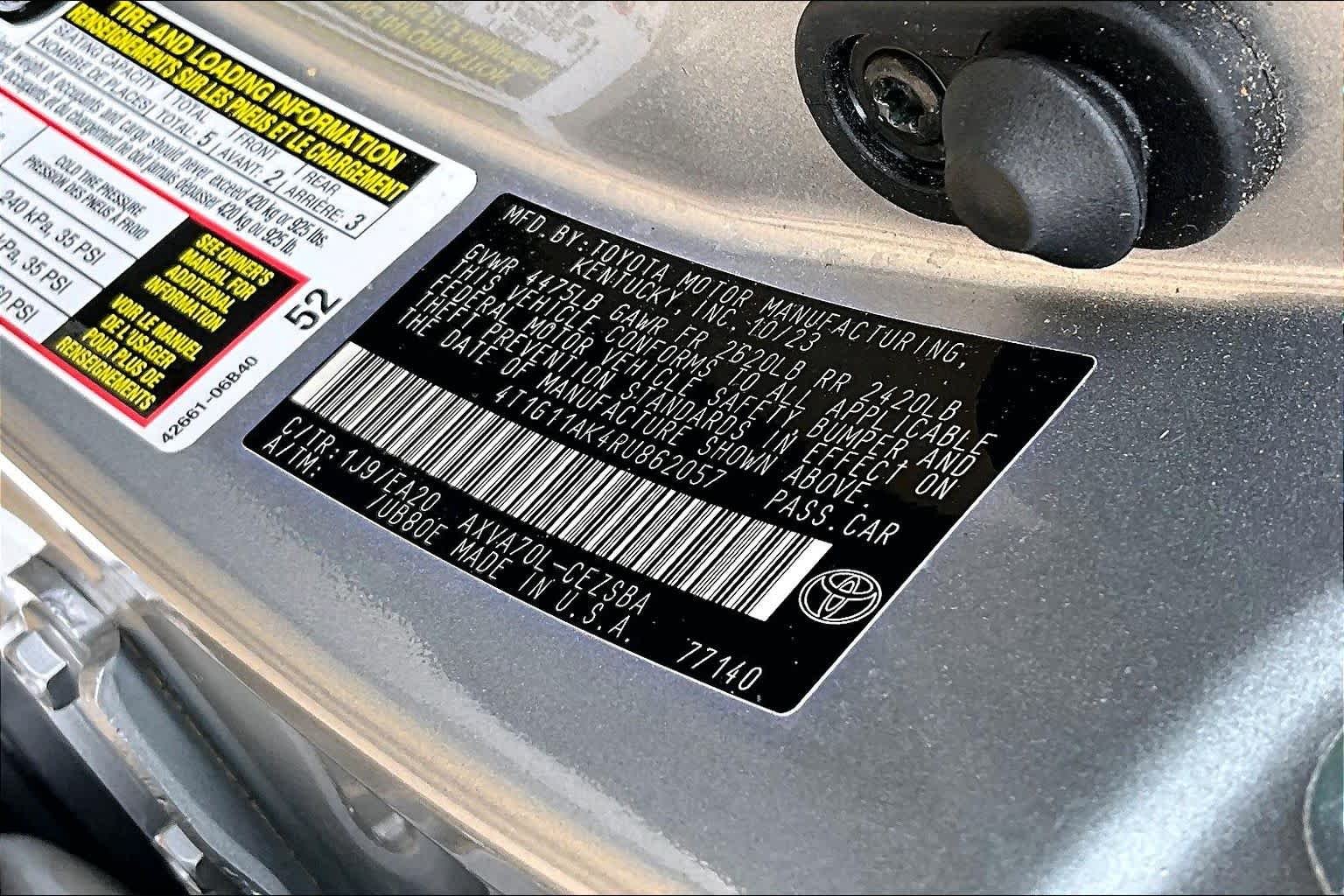 Used 2024 Celestial Silver Metallic Toyota SE image 34
