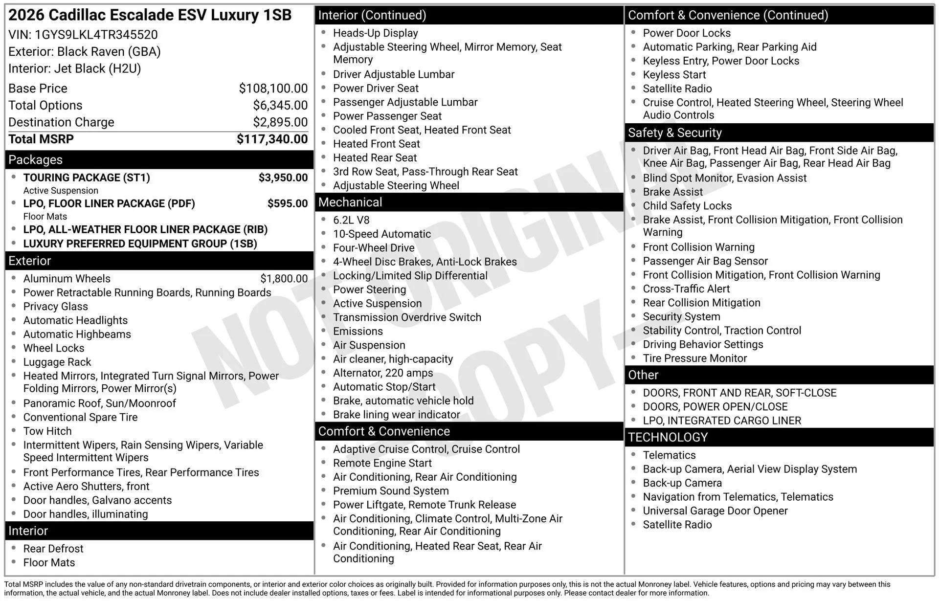 New 2026 Black Raven Cadillac Luxury image 3