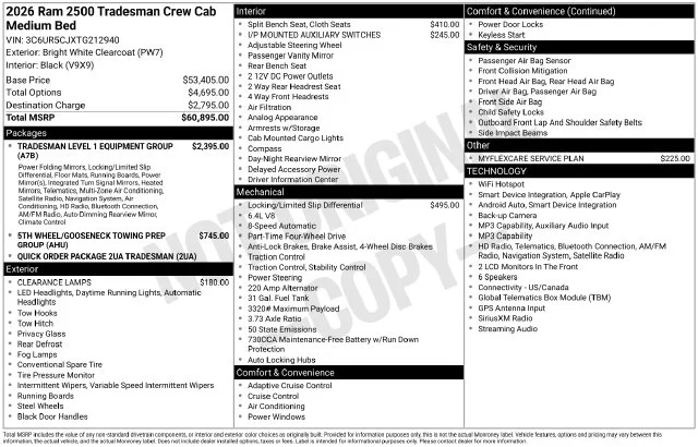 2026 RAM 2500 Tradesman - Photo 35