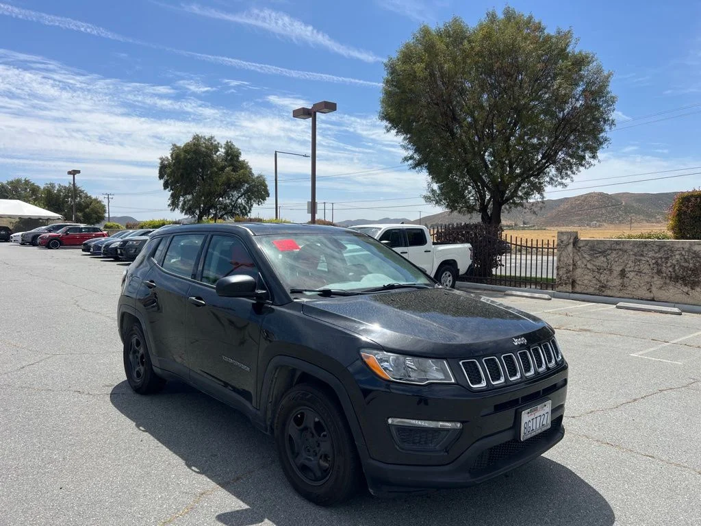 Used 2018 Jeep Compass Sport with VIN 3C4NJCAB1JT318816 for sale in Hemet, CA