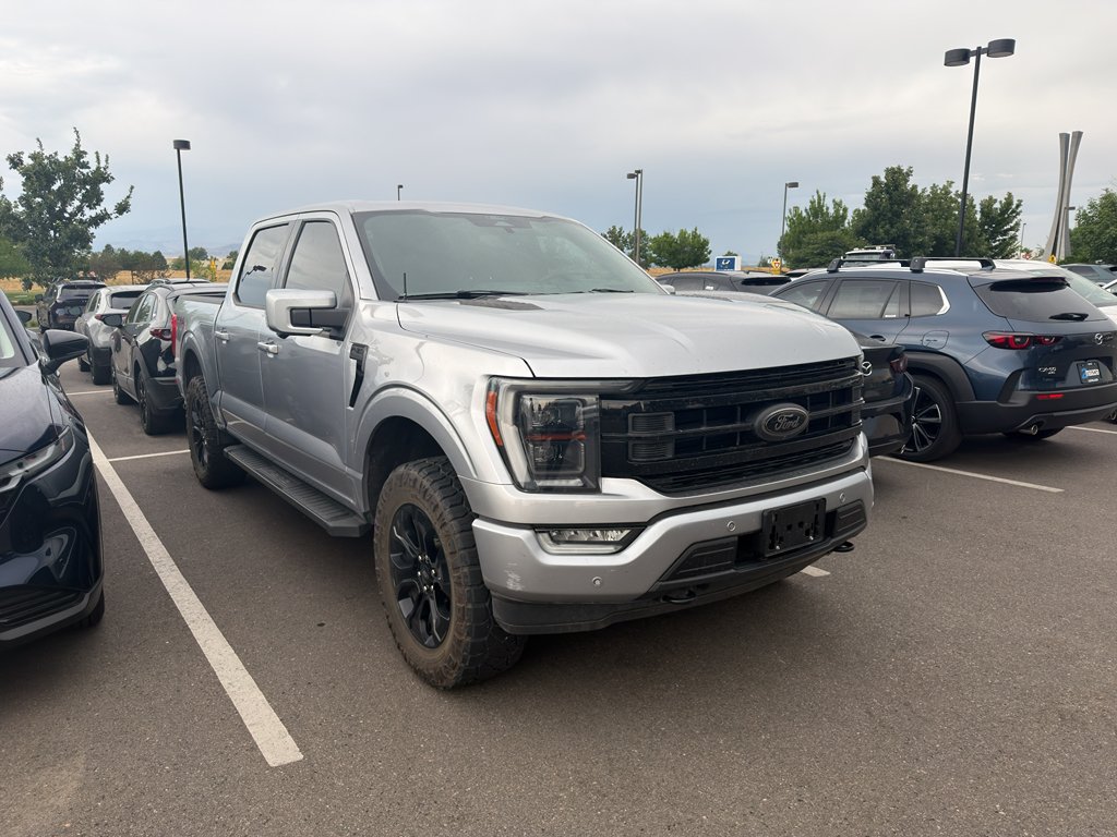 Used 2022 Iconic Silver Metallic Ford LARIAT image 2