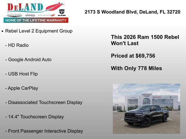 New 2026 Diamond Black Crystal Pearl-Coat Exterior Paint RAM Rebel image 30