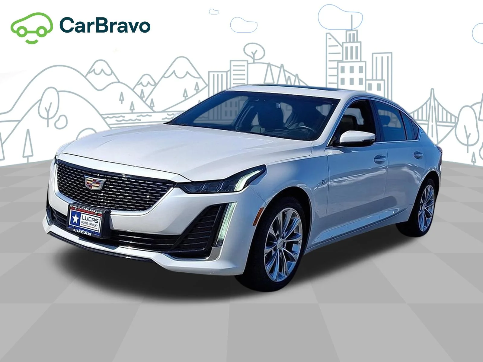 Used 2020 Crystal White Tricoat Cadillac Premium Luxury image 35