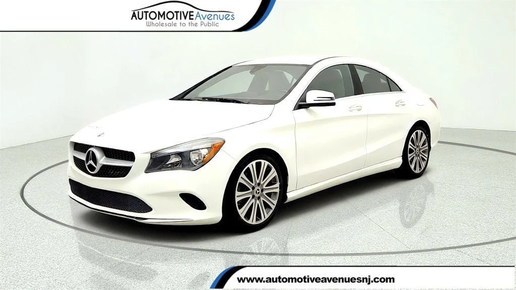 Used 2018 Polar White Mercedes-Benz CLA 250 Coupe w/ Blind Spot Assist, KEYLESS GO & 18
