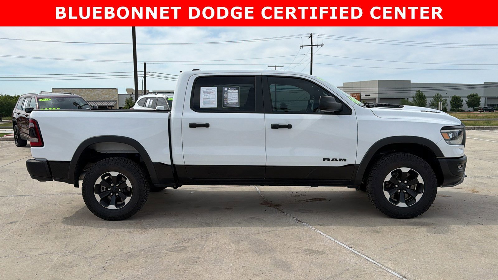 Used 2024 Bright White Clearcoat Ram Rebel image 4