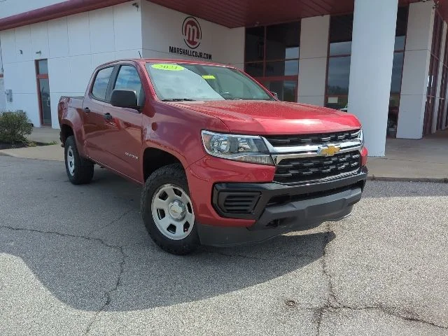 Certified 2021 Chevrolet Colorado Work Truck with VIN 1GCGTBEN5M1131897 for sale in Crittenden, KY