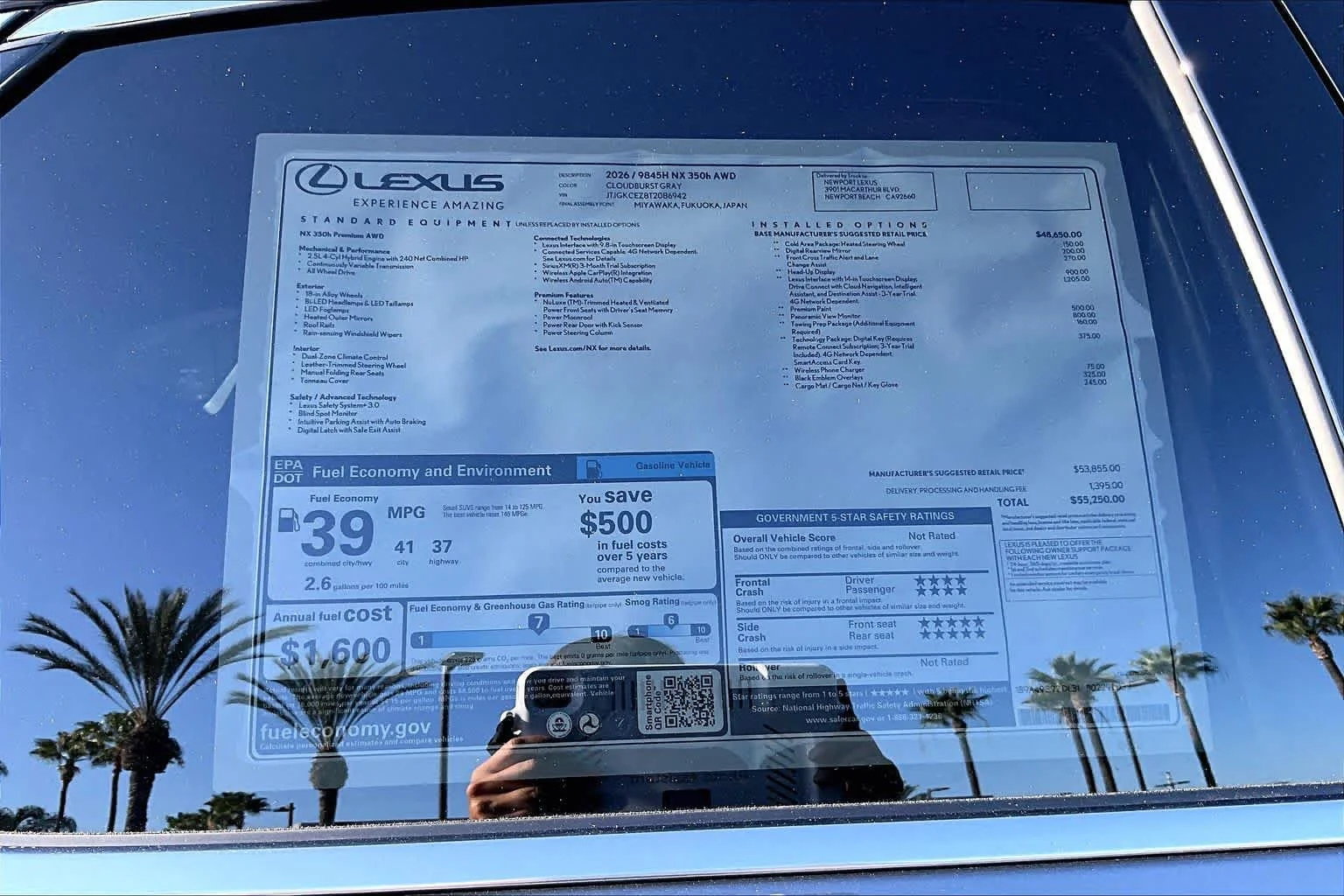 New 2026 Cloudburst Gray Lexus PREMIUM image 22