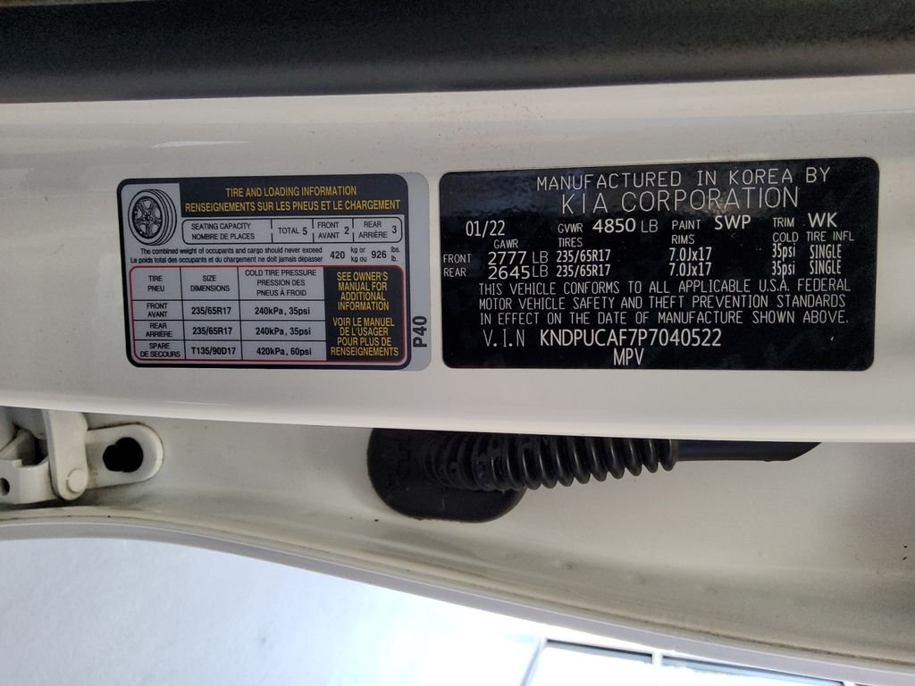 Used 2023 White Kia LX image 20