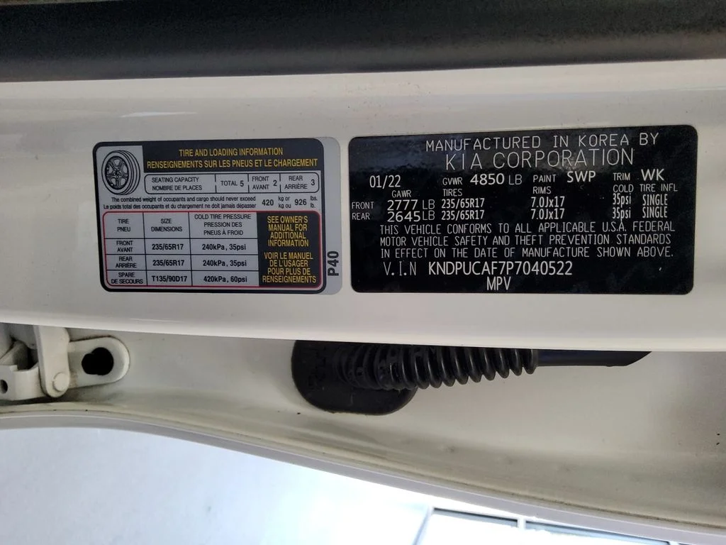Used 2023 White Kia LX image 20