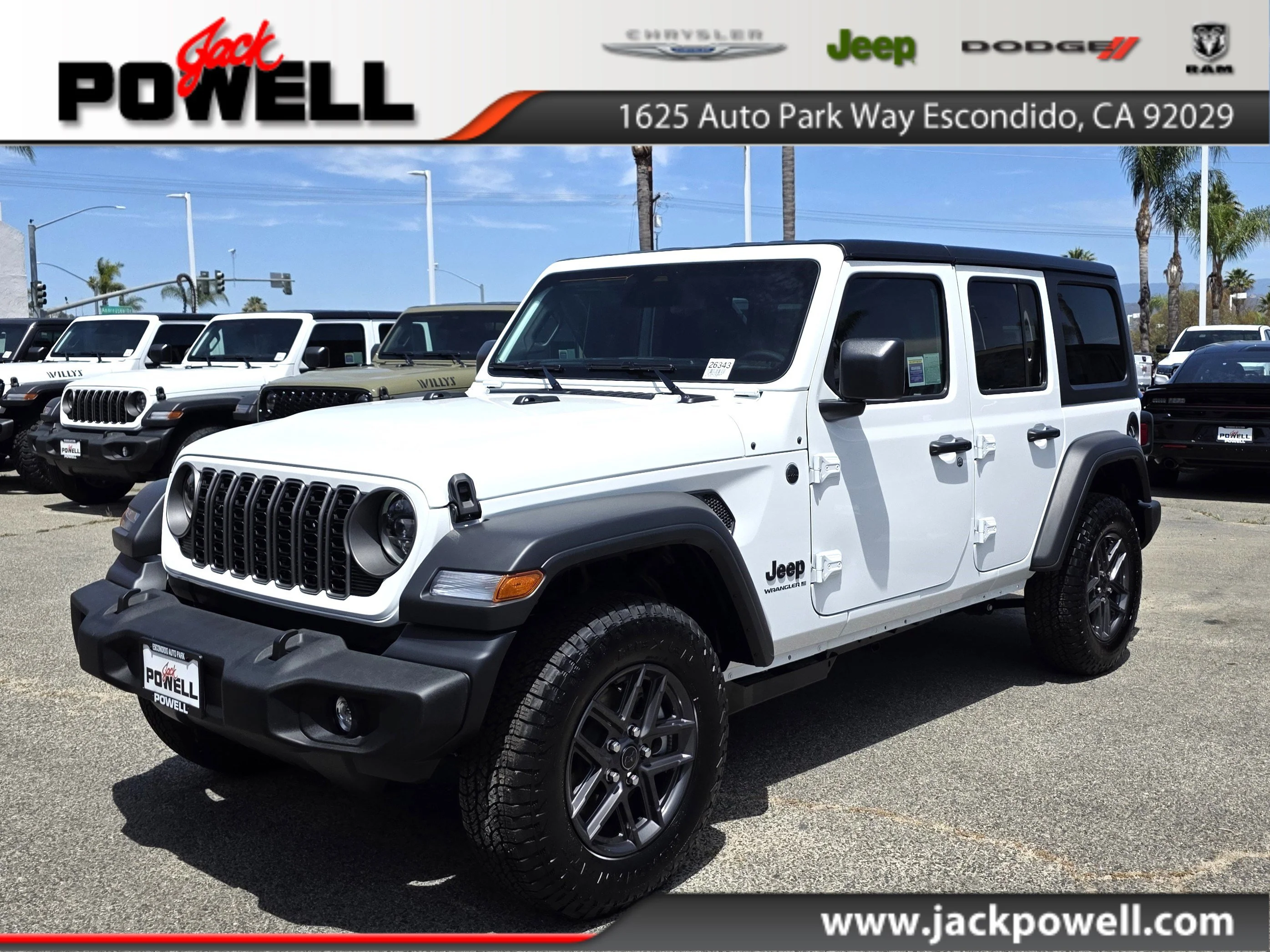 New 2026 Bright White Clearcoat Jeep Sport S image 1