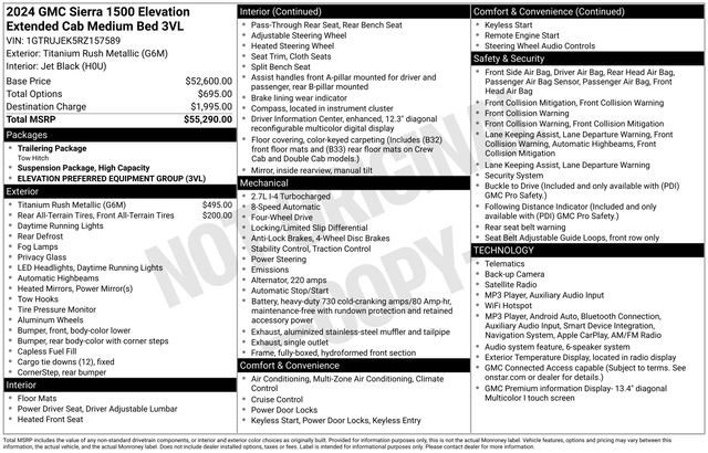 Used 2024 Silver GMC Elevation image 1