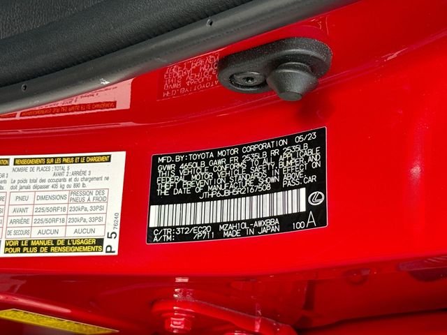 Used 2024 Red Lexus 250h Premium image 31