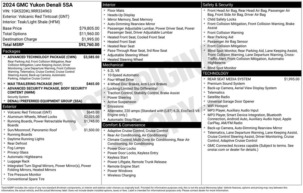Used 2024 Red GMC Denali image 5