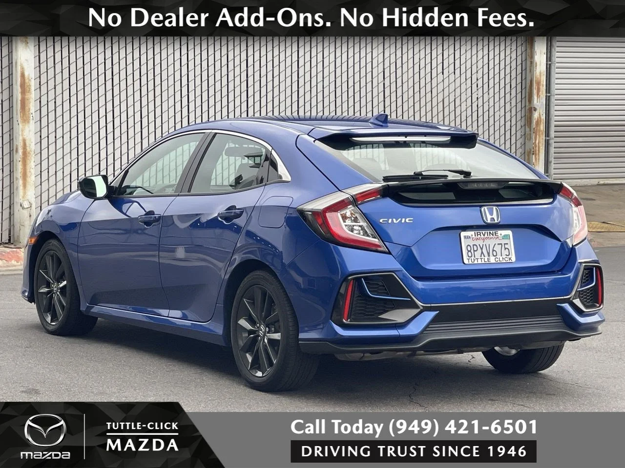 Used 2020 Blue Honda EX image 13