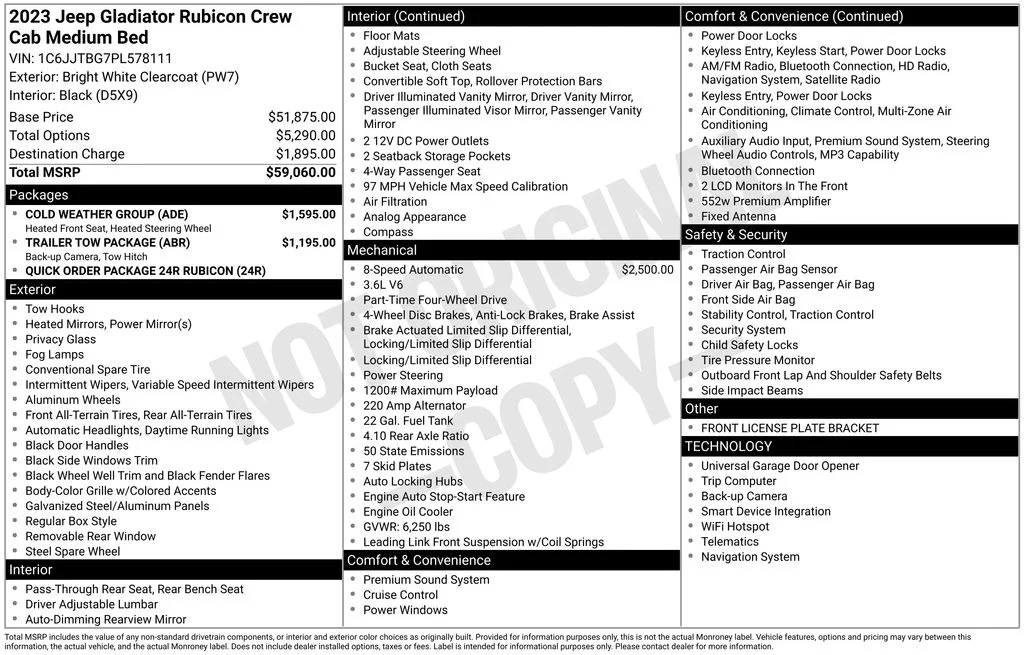 Used 2023 White Jeep Rubicon image 6