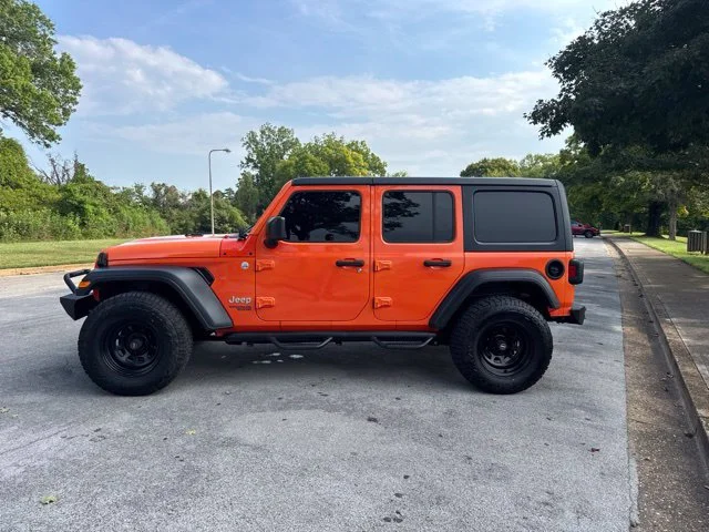 Used 2018 Orange Jeep Unlimited Sport S image 4