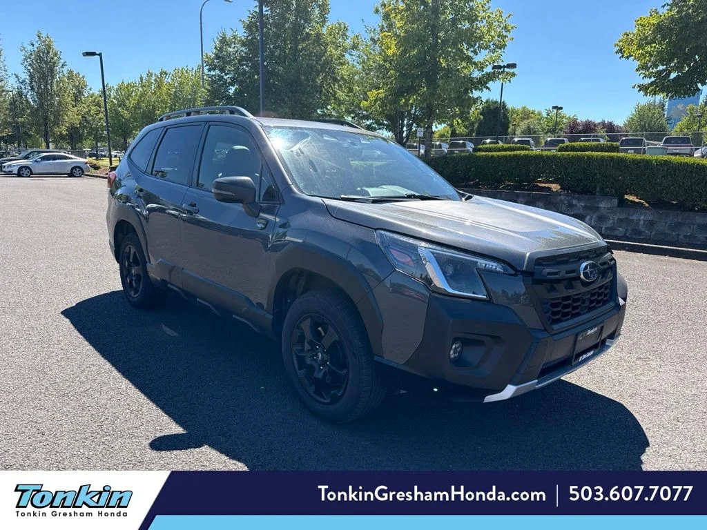 Used 2023 Magnetite Gray Metallic Subaru Wilderness image 1