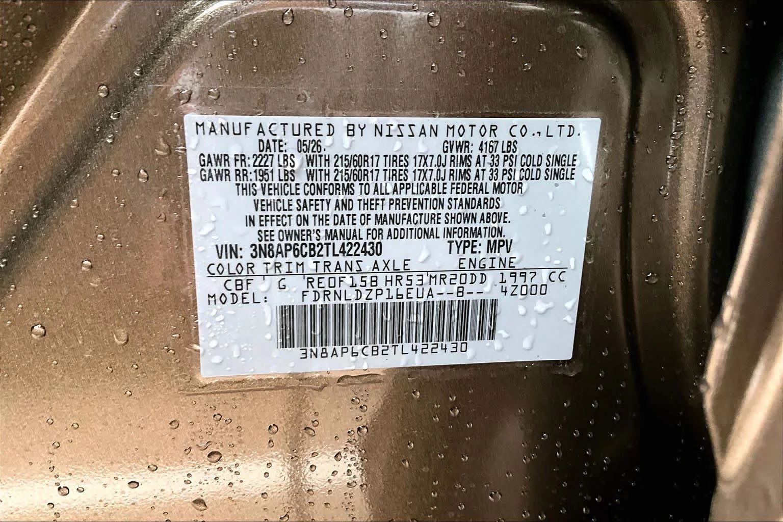 New 2026 Canyon Bronze Metallic Nissan SV image 18