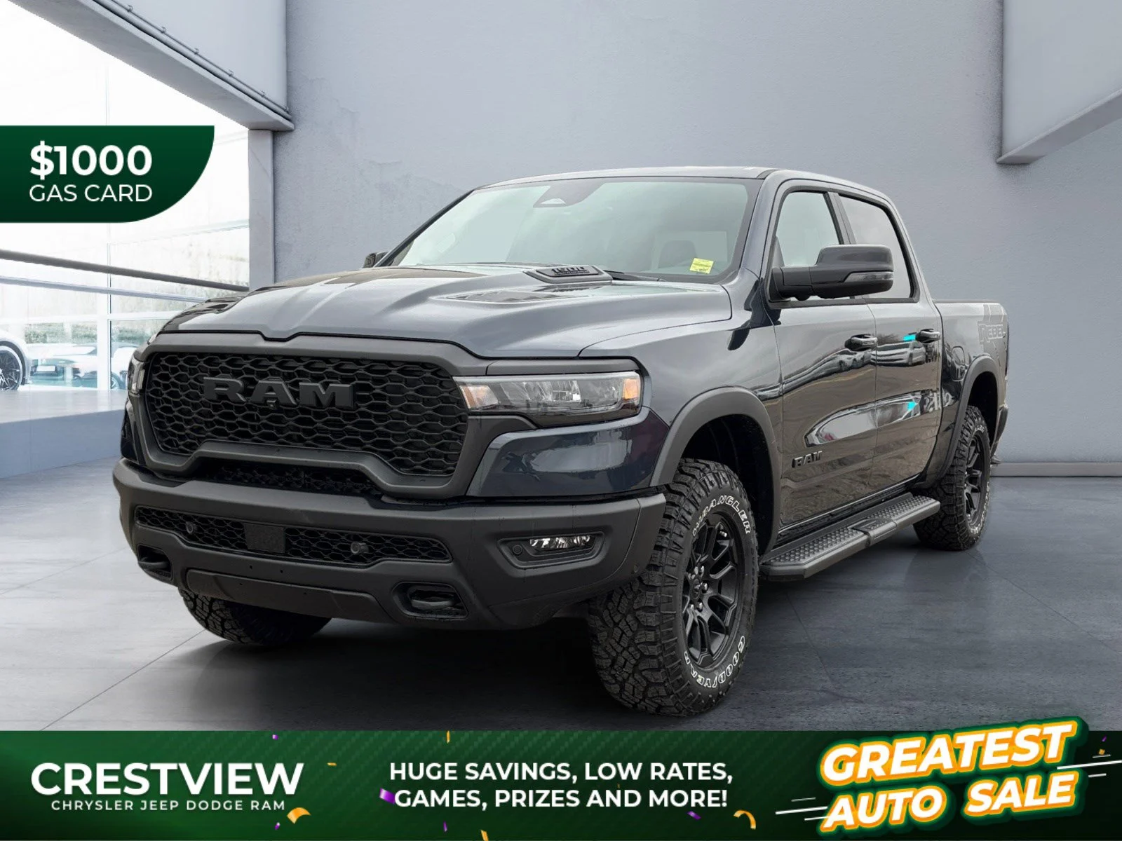 New 2027 Forged Blue Metallic Ram Rebel image 1