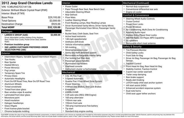 Used 2012 Black Jeep Laredo image 16