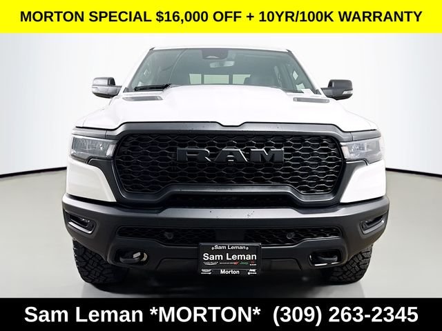 New 2026 Bright White Clear-Coat Exterior Paint Ram Rebel image 2