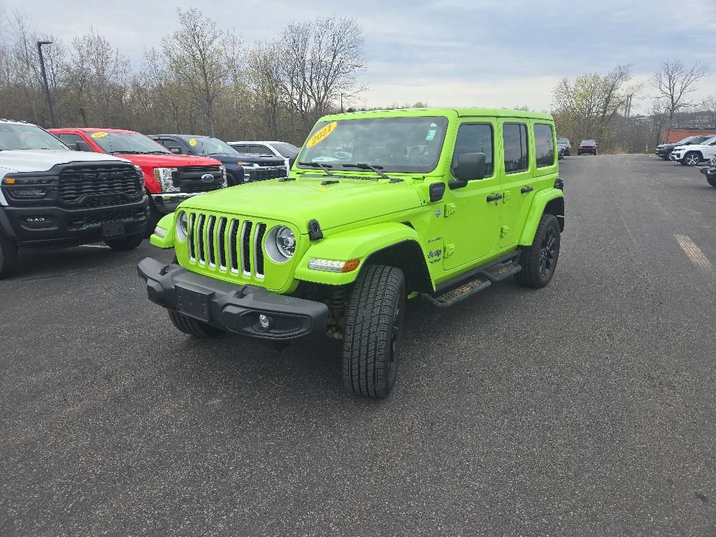 Used 2021 Green Jeep Unlimited Sahara High Altitude 4xe image 3